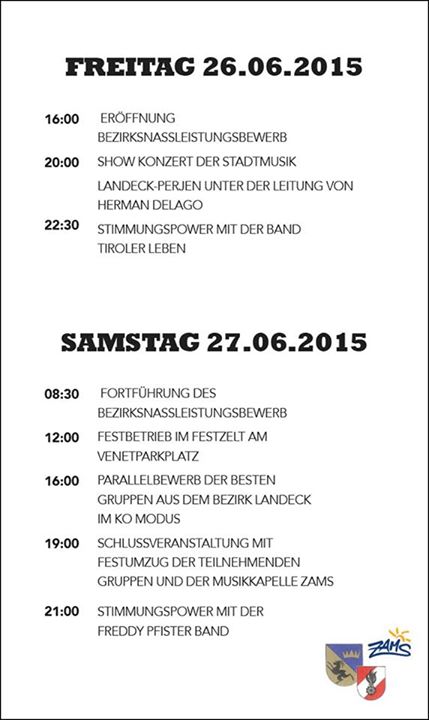 Bezirksnassleistungsbewerb Zams 2015 Flyer